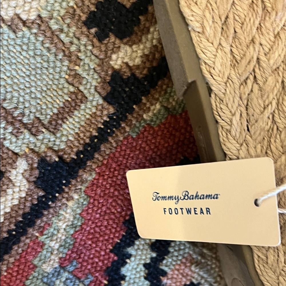 NWT Tommy Bahama Suzette Braided Wedge Espadrille Wedge Slip On Sandals - Picture 3 of 7